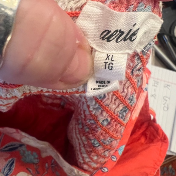 aerie Coral Floral Spaghetti-Strap Dress - Picture 4 of 4
